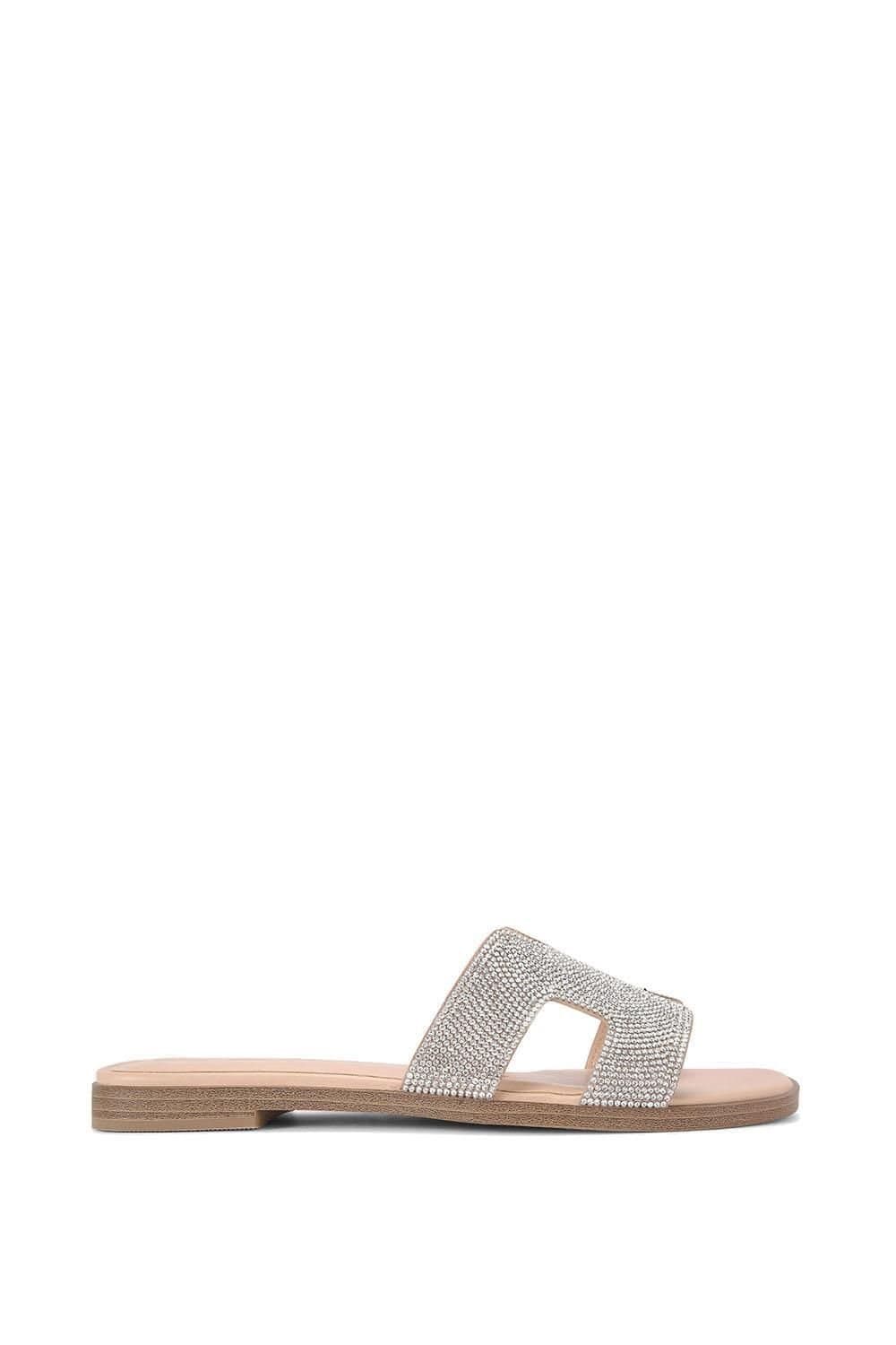 KG Kurt Geiger KG Kurt Geiger Women's 'Raven Bling2' Fabric Sandals in Silver