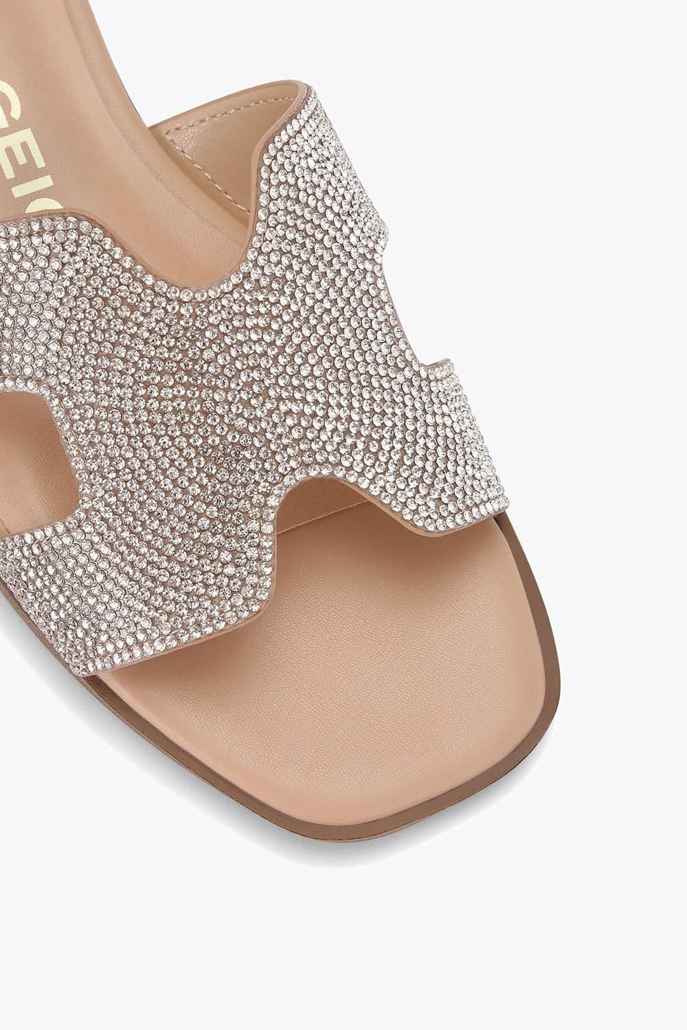 KG Kurt Geiger KG Kurt Geiger Women's 'Raven Bling2' Fabric Sandals in Silver - 4
