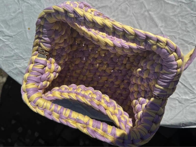 Unique Handmade Crochet Clutch Bag | Chunky Knit Style | Summer Statement Bag | Unique Piece