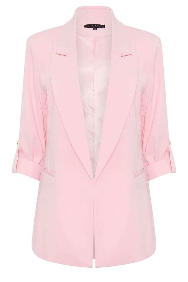 Star by Julien Macdonald Star by Julien Macdonald Women's Tailored Blazer in Baby Pink - 2
