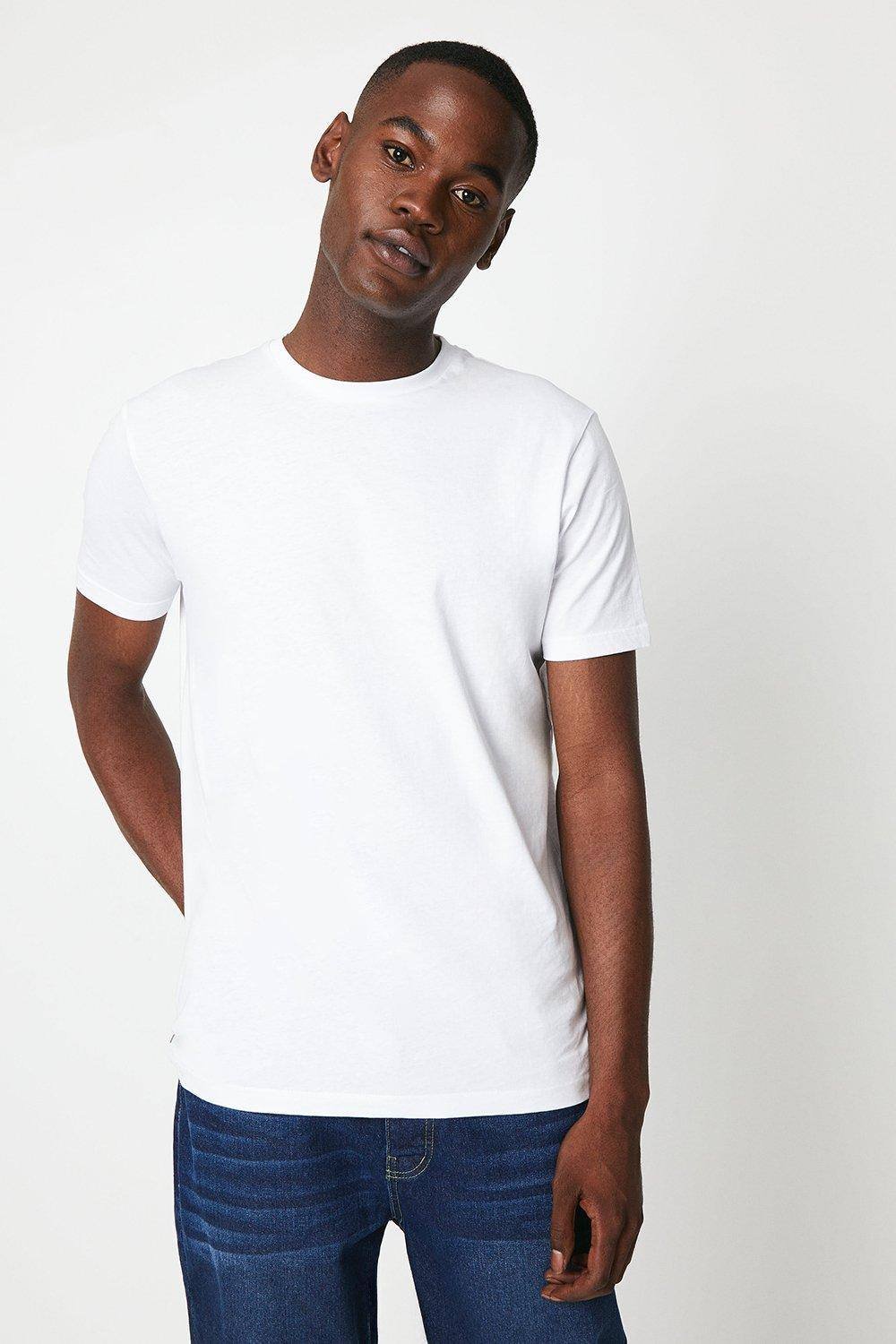 Maine Maine Men's Cotton Crew Neck T-shirt in White - 2