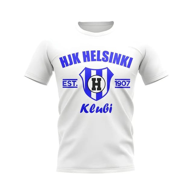 HJK Helsinki HJK Helsinki Men's Personalised Established Football T-Shirt in White - 2