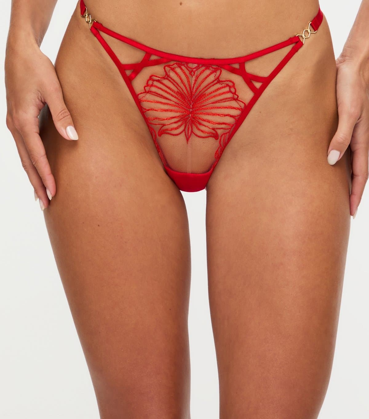 Ann Summers Ann Summers Bright Red Floral G-String