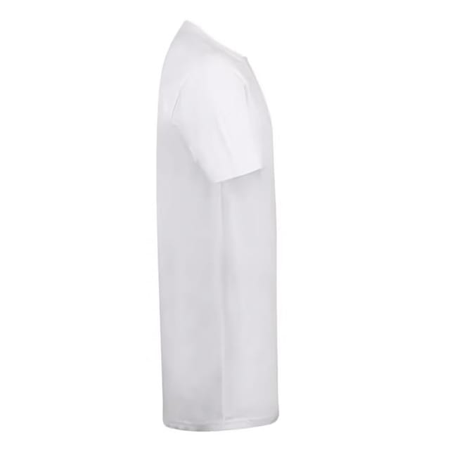 SF Men SF Men Men's Dipped Hem Longline T-Shirt in White - 2