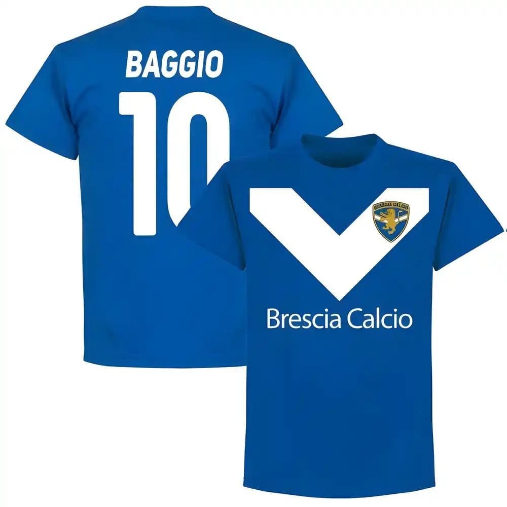 Brescia Brescia Men's Roberto Baggio Team T‑Shirt in Blue - 1