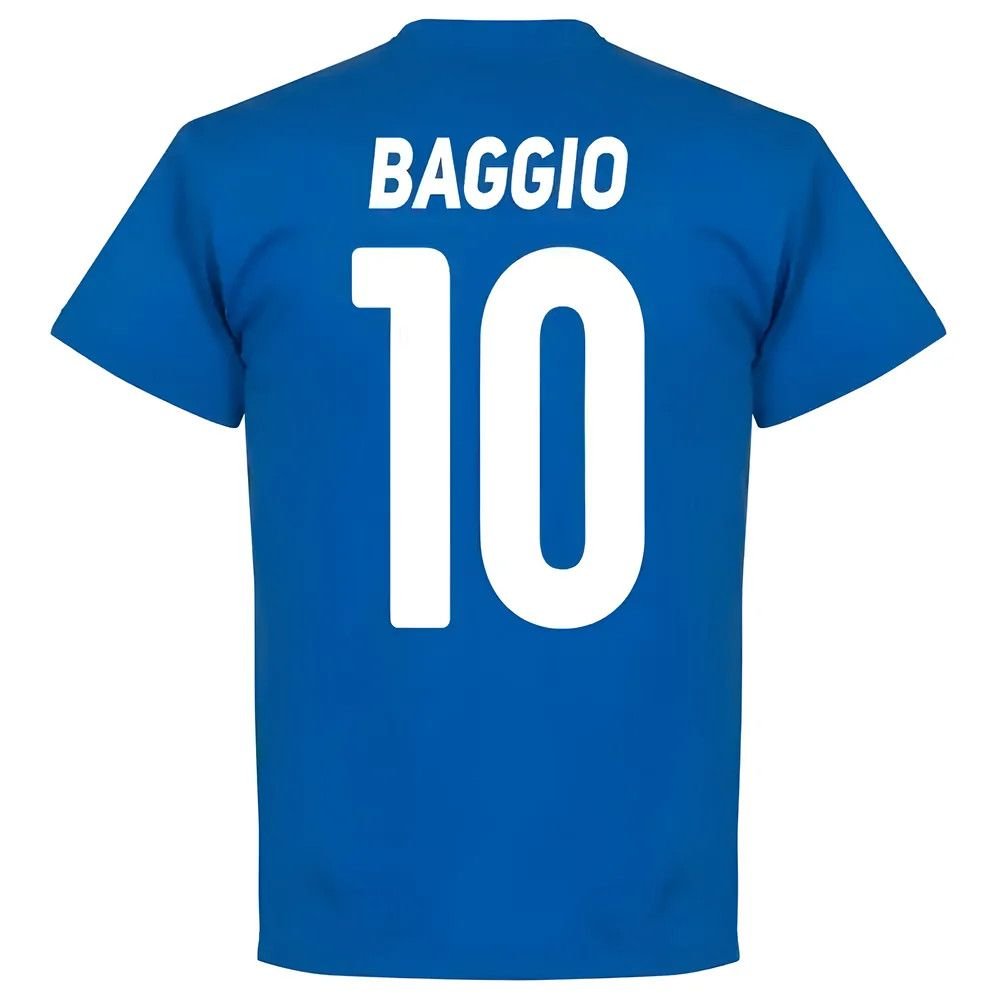 Brescia Brescia Men's Roberto Baggio Team T‑Shirt in Blue - 3