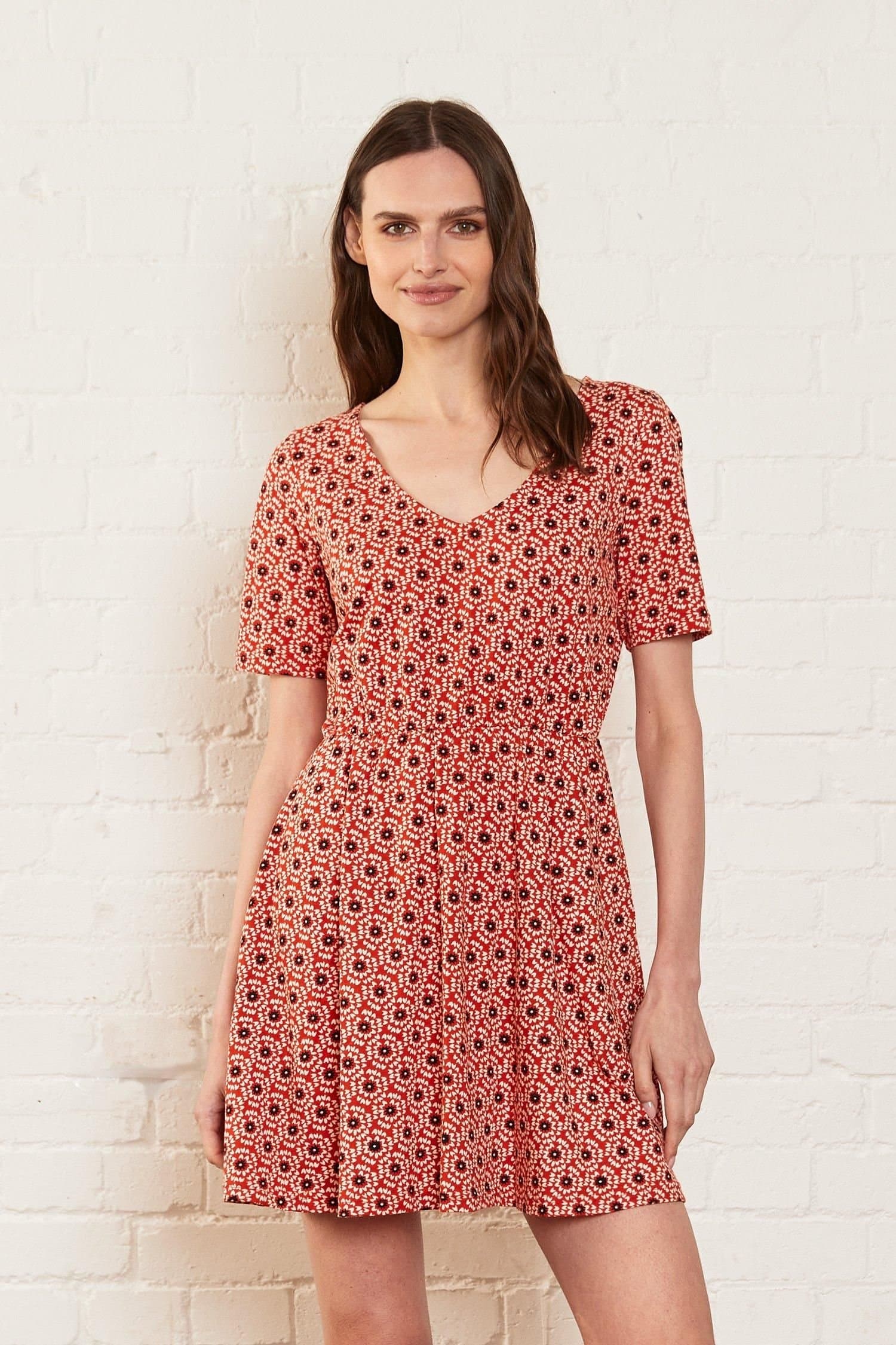 Nomads Clothing Nomads Clothing Women's Organic Jersey Tunic Dress in Red