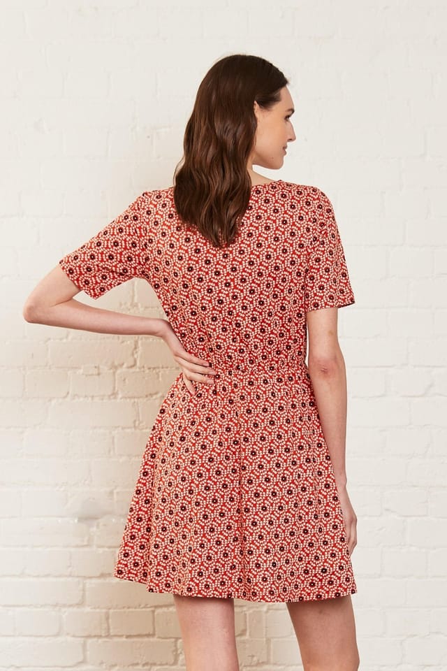 Nomads Clothing Nomads Clothing Women's Organic Jersey Tunic Dress in Red - 3