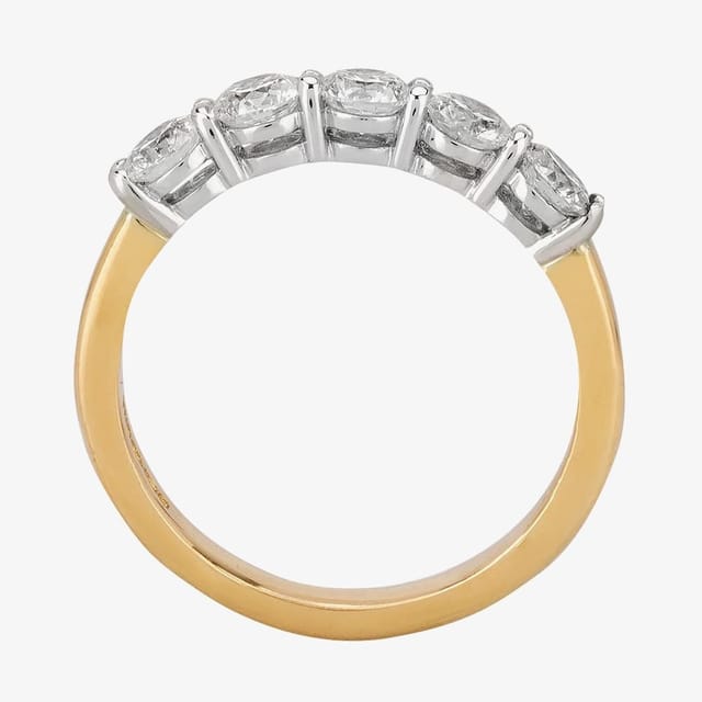 1888 collection 1888 collection Women's 18ct Gold 1.00ct Five-Stone Diamond Ring - 2