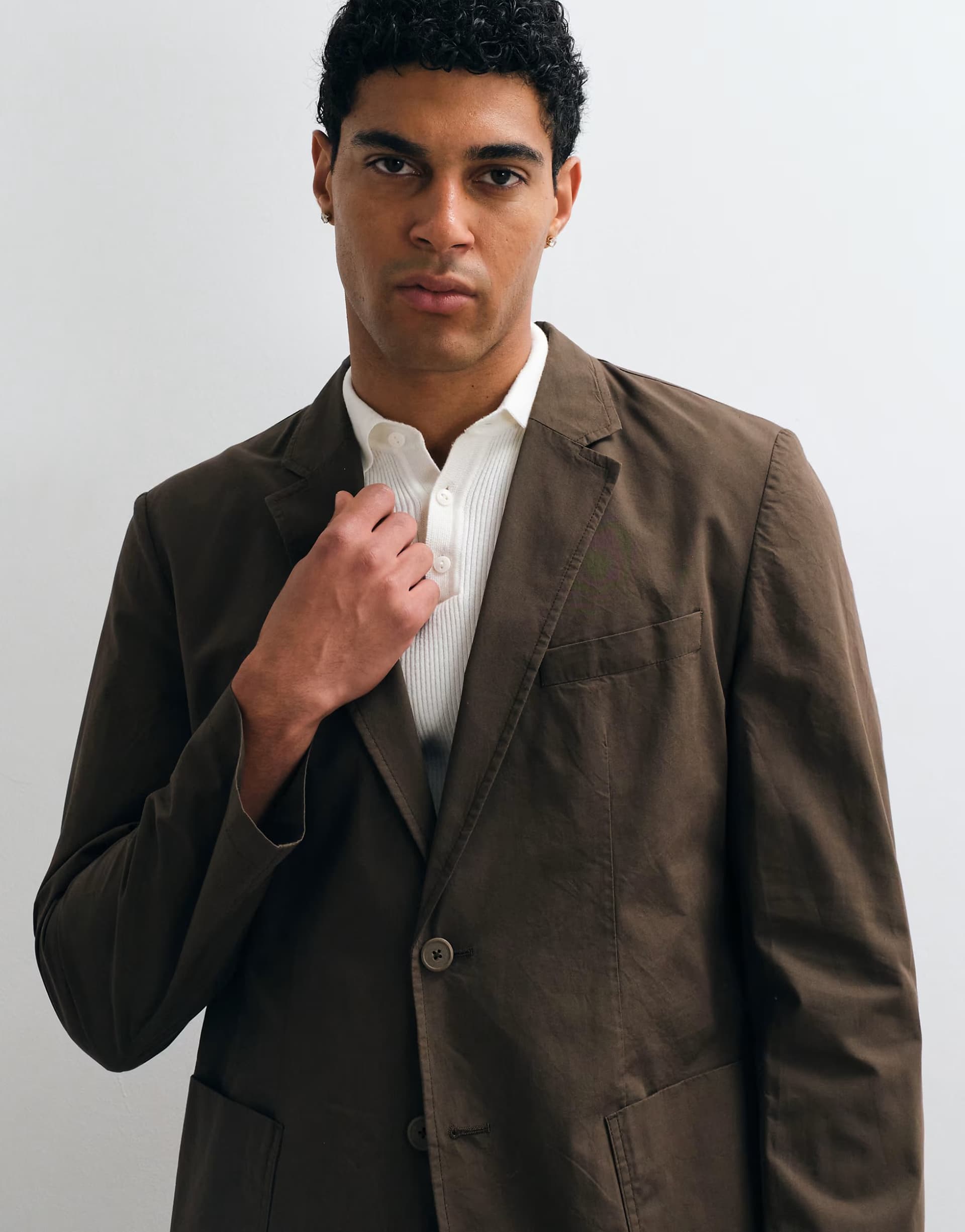 ASOS Mango Roma blazer co-ord in brown