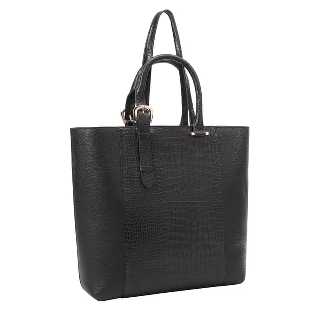 Paul Costelloe Paul Costelloe Women's Ramna Leather Shoulder Bag in Black - 2