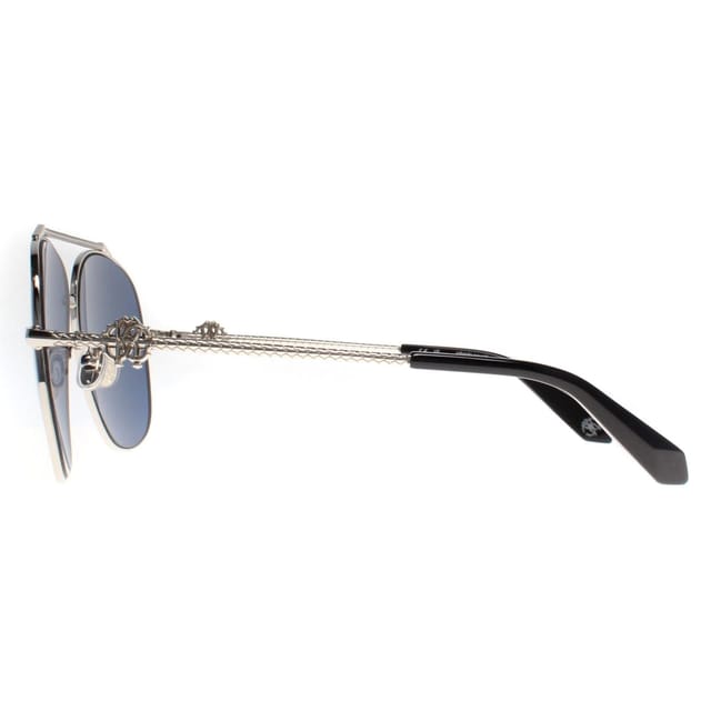 Roberto Cavalli Roberto Cavalli Women's Aviator Palladium Blue SRC008V Sunglasses in Silver - 3