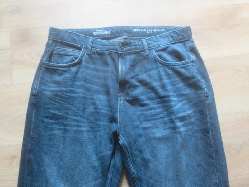 Next Next size 38 Long dark denim tapered fit stretch Jeans good condition