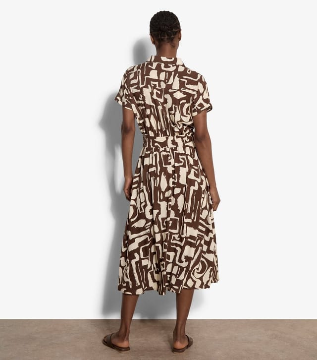 Apricot Women's Brown Grecian Geo Print Midi Dress Apricot New Look - 3