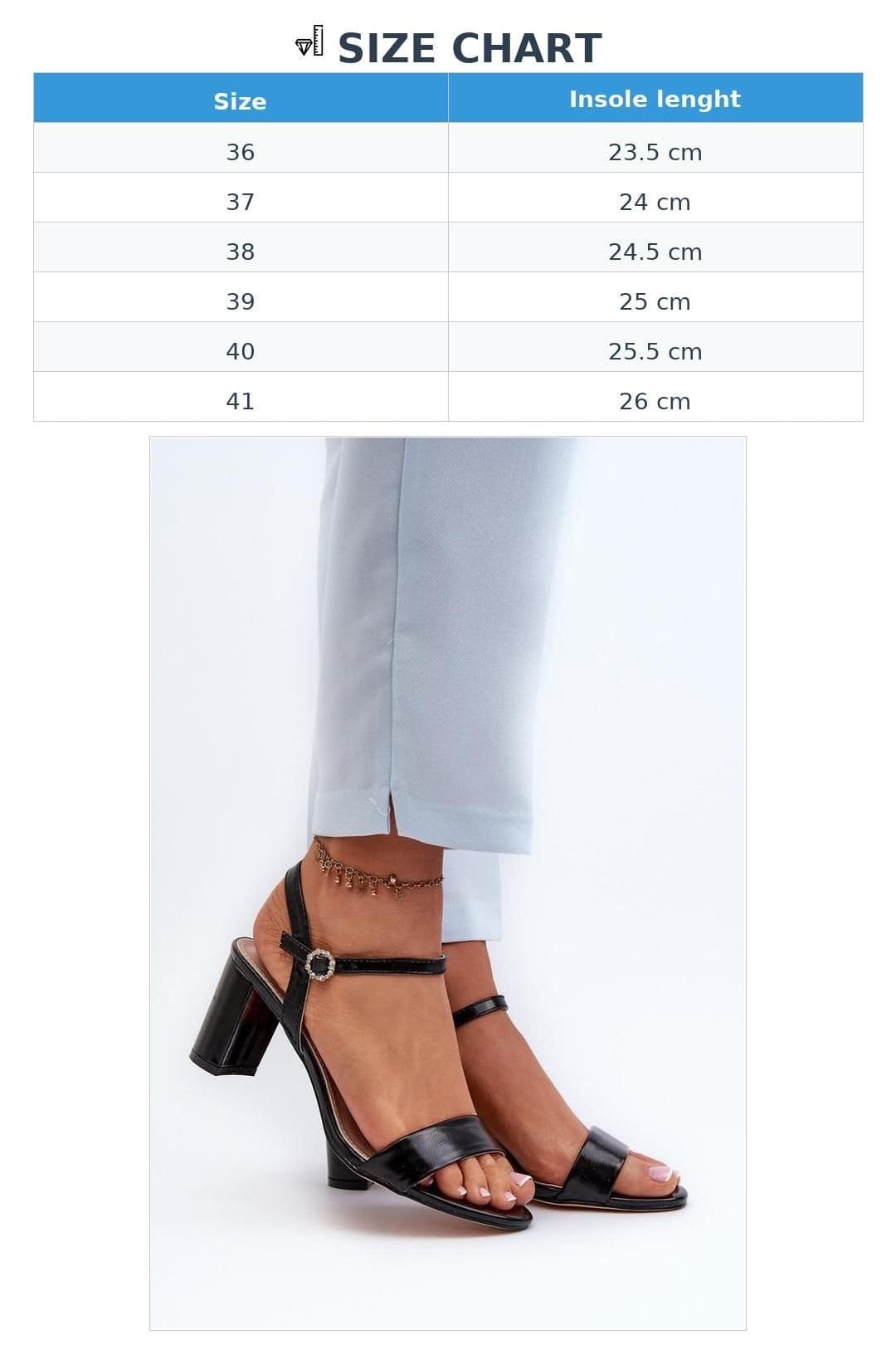 Love Lace Love Lace Women's Block Heel Sandals with Adjustable Strap & Buckle Summer in Black - 4