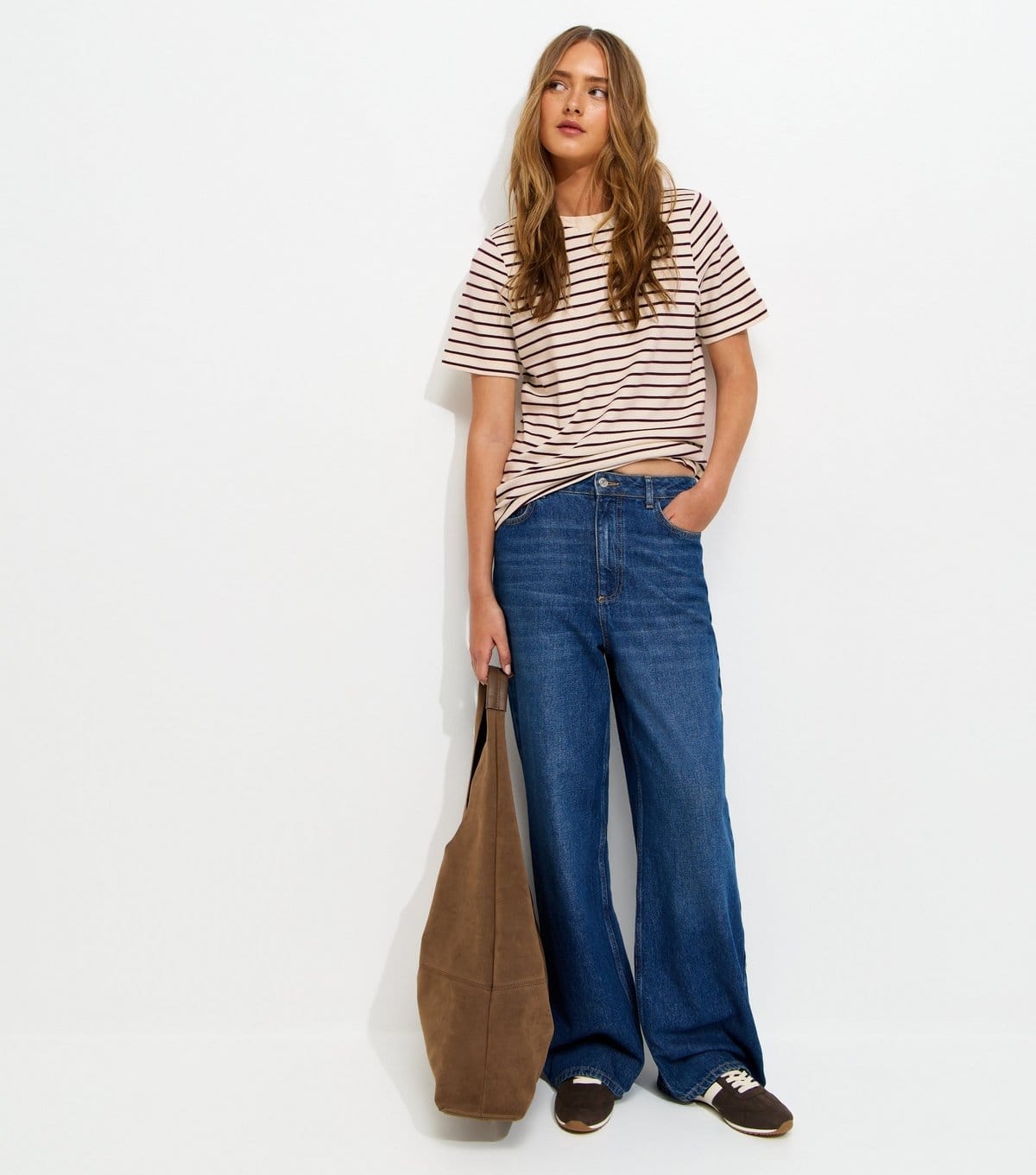 New Look Women's Premium Cream Striped Jersey T-Shirt New Look - 4