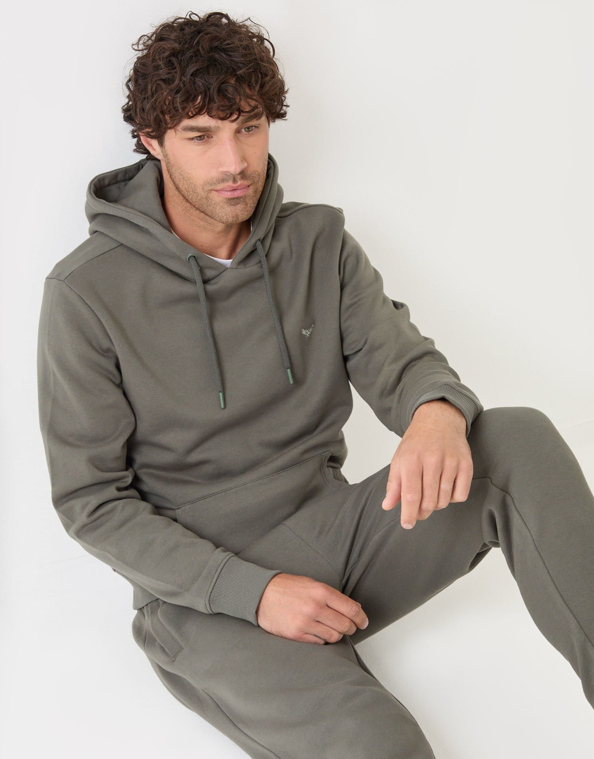 Threadbare threadbare Men's Cotton Rich Overhead Hoodie in Green