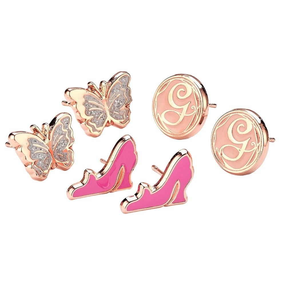 Wicked Wicked Men's Glinda Stud Earrings Set in Rose Gold - 2