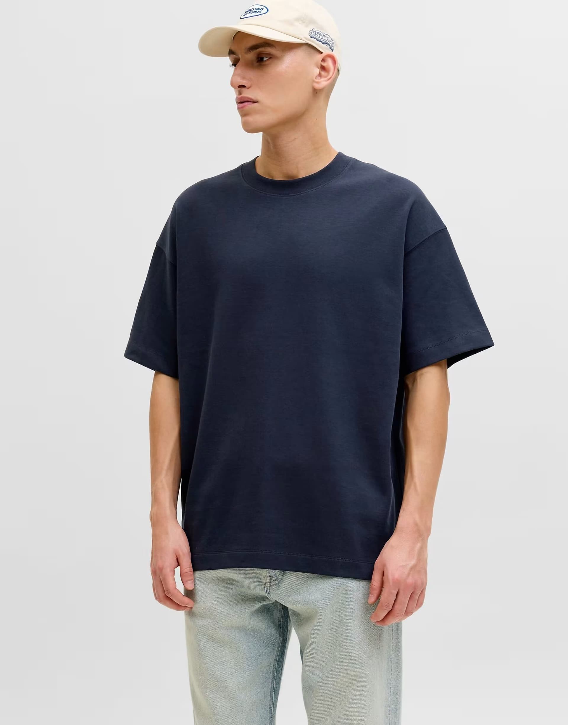 ASOS Jack & Jones T-shirt in navy blazer