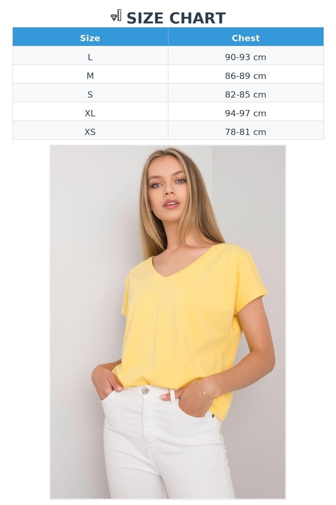 Love Lace Love Lace Women's Short Sleeve Heart Neck T-Shirt Style 168496 in Yellow - 4