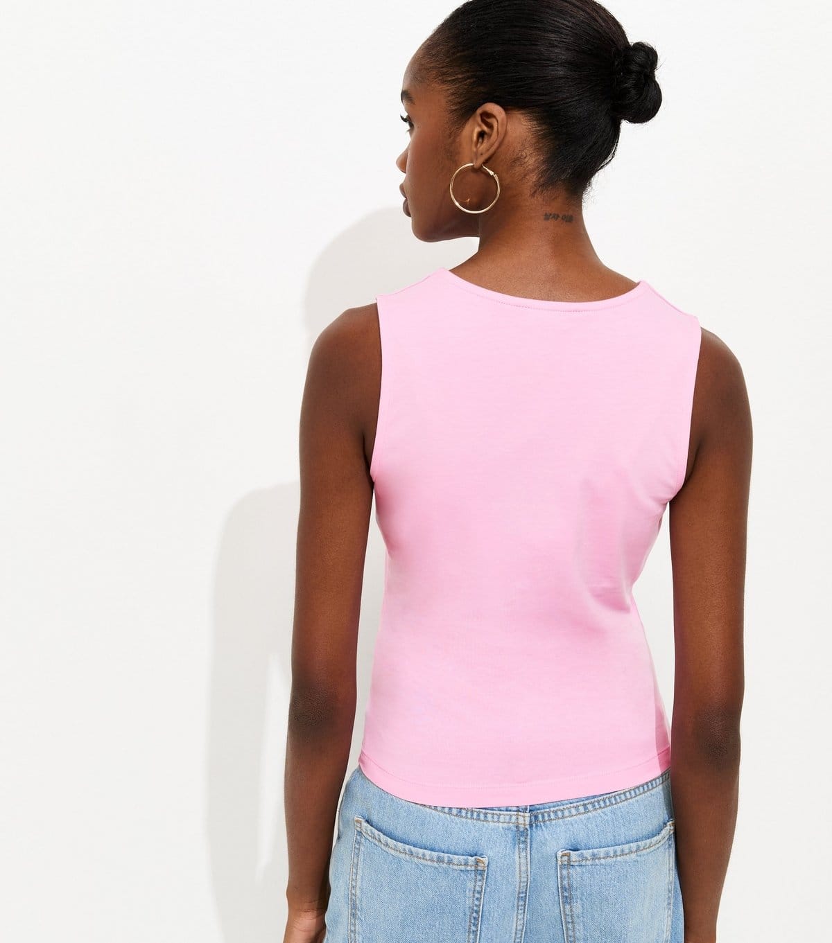 New Look Women's Bright Pink Tank Top New Look - 4