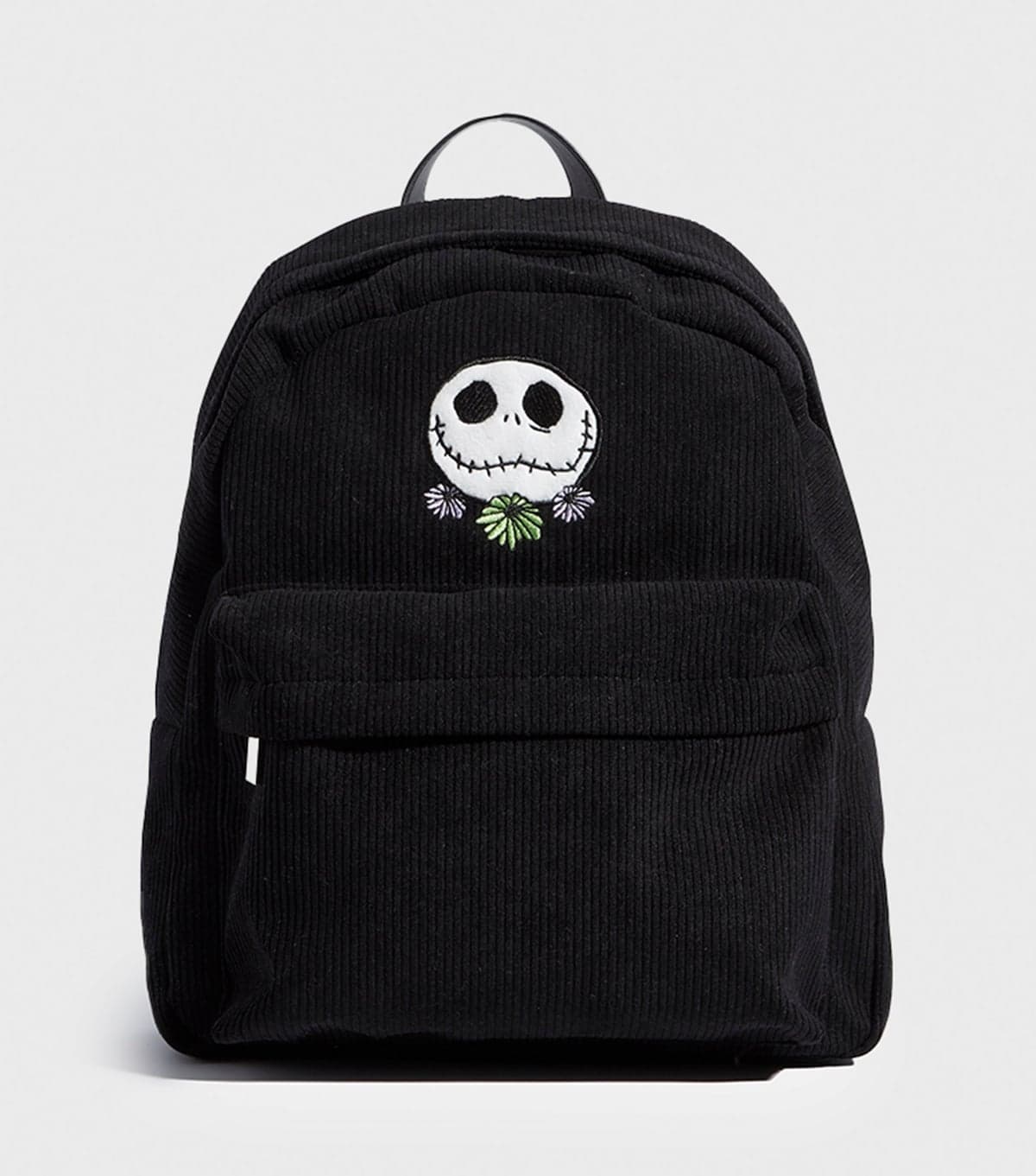 Skinnydip Black Nightmare Before Christmas Embroidered Corduroy Backpack Skinnydip New Look
