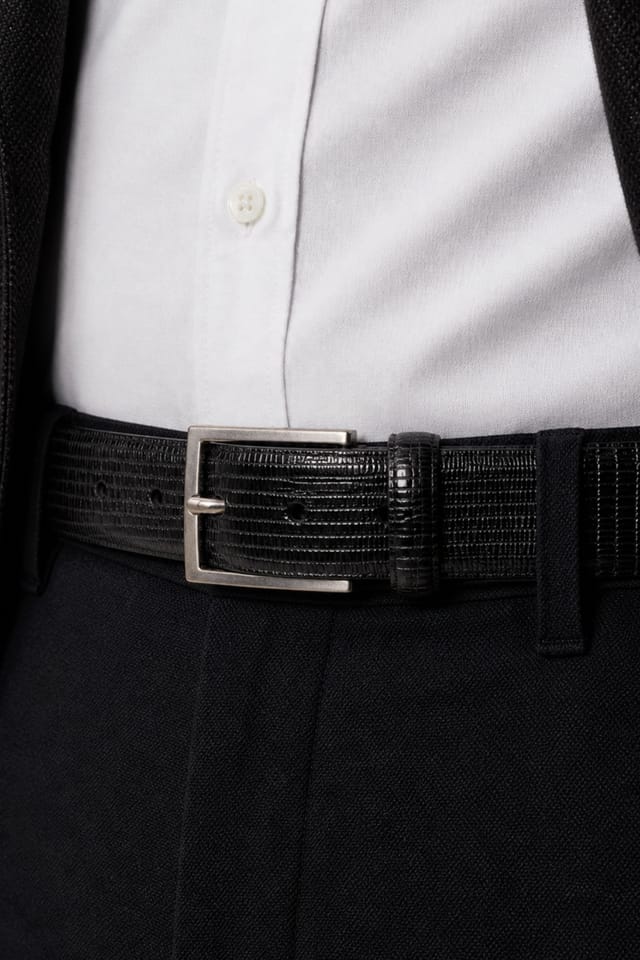 Barneys Originals Barneys Originals Men's Bonded Leather Belt in Black - 2