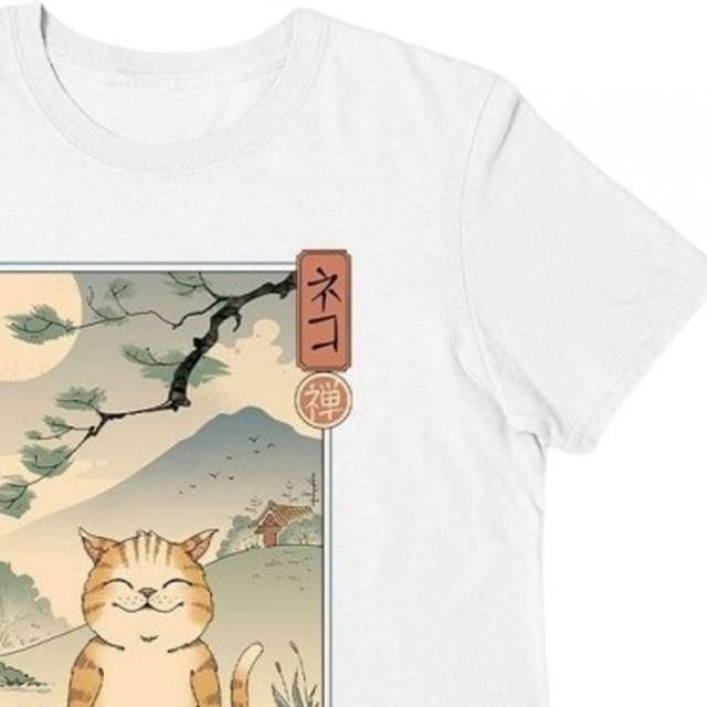 Vincent Trinidad Vincent Trinidad Men's Zen Neko T-Shirt in White - 2