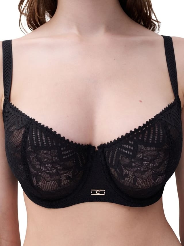 Chantelle Chantelle Women's Origins Half Cup Bra in Black - 3