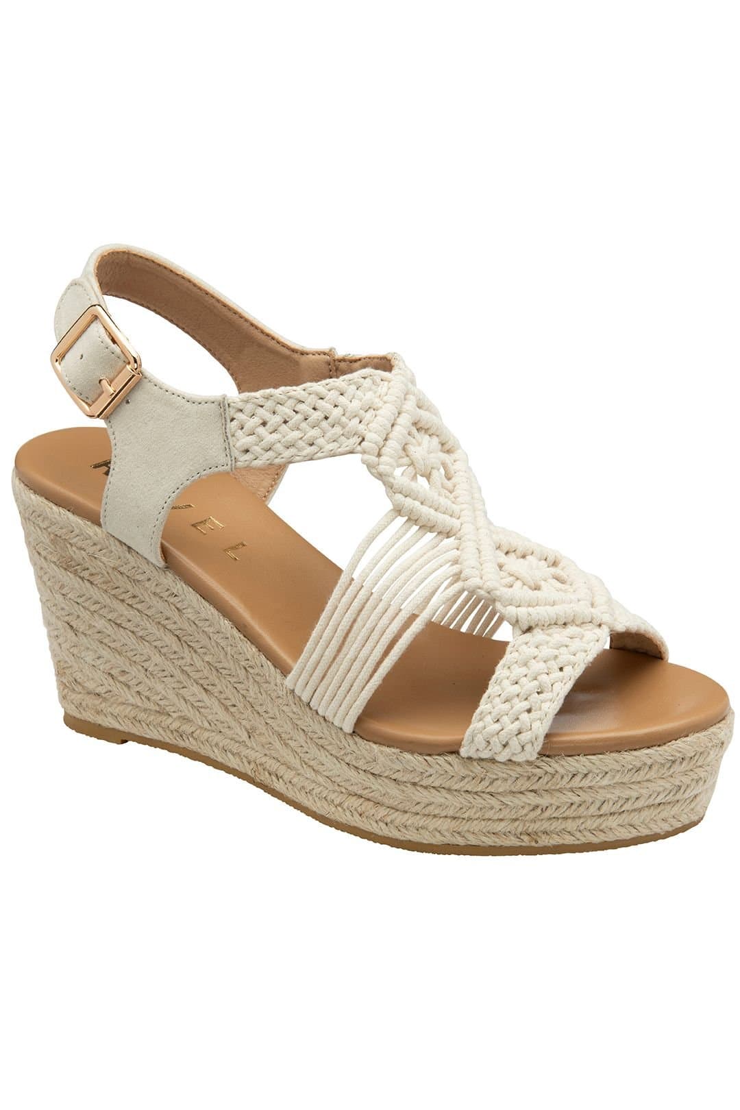 Ravel Ravel Women's 'Kennley' Espardille Wedge Sandals in Cream