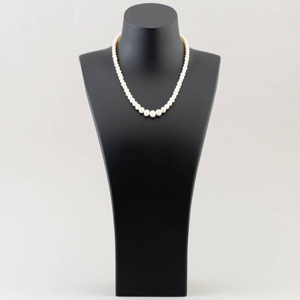 T.H.Baker T.H.Baker Women's 9ct Gold 16 Inch Graduated Freshwater Pearl Necklace POZ827SD - 2