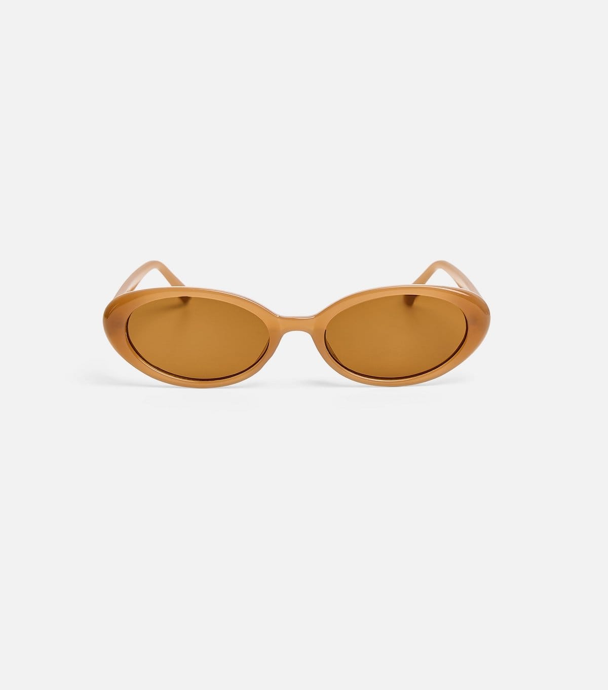 Public Desire Beige Clear Oval Sunglasses Public Desire New Look - 1