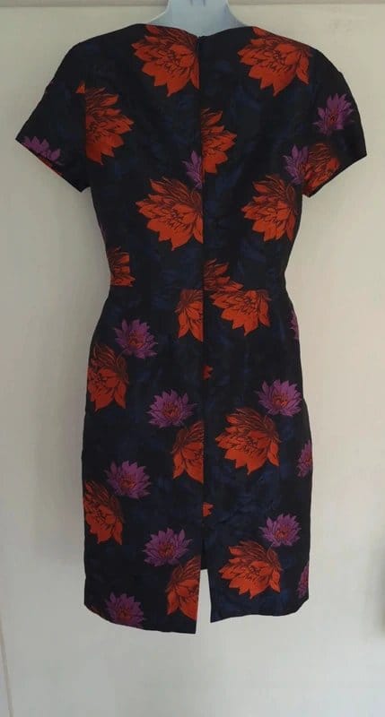 LK Bennett Navy Floral Shift Dress UK Size 8