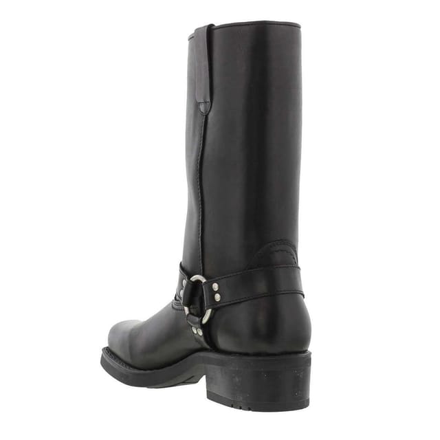 Woodland Woodland Men's High Harley Western Harness Leather Boots in Black - 2