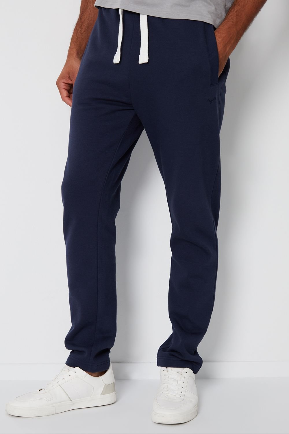 Threadbare Threadbare Men's 'Mar' Straight Leg Joggers in Navy - 2