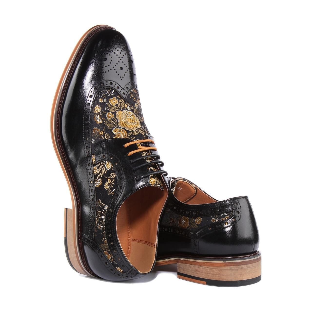 JUSTINREESS ENGLAND JUSTINREESS ENGLAND Men's 'Ross' Leather Shoes in Black - 4