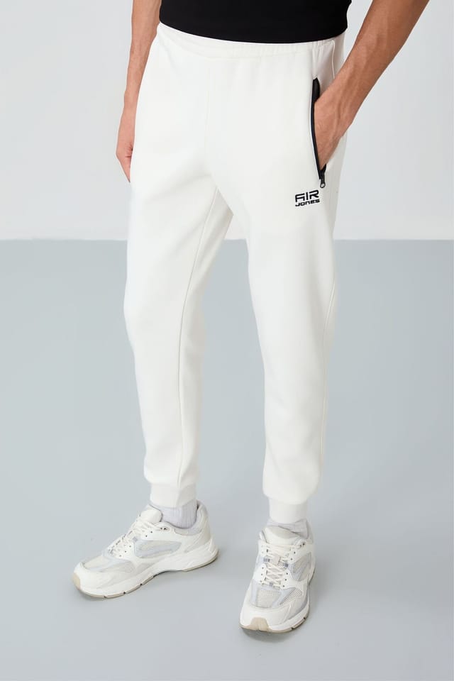 Tommy Life Tommy Life Men's Jogger Sweatpants in Off-White - 2