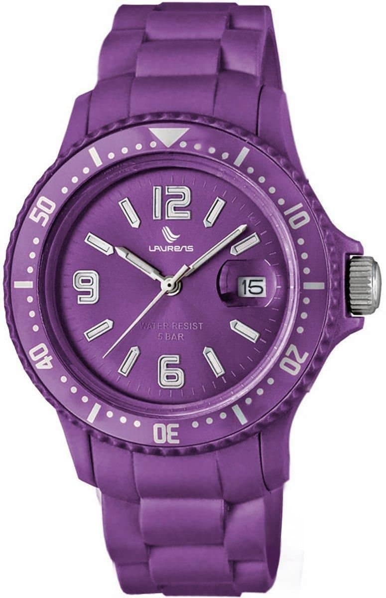 Laurens Basic Laurens Basic Purple Dial Purple Band Watch