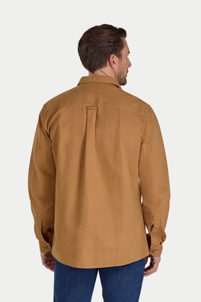 raging bull Raging Bull Men's Garment Dyed Canvas Shacket in Tan - 2