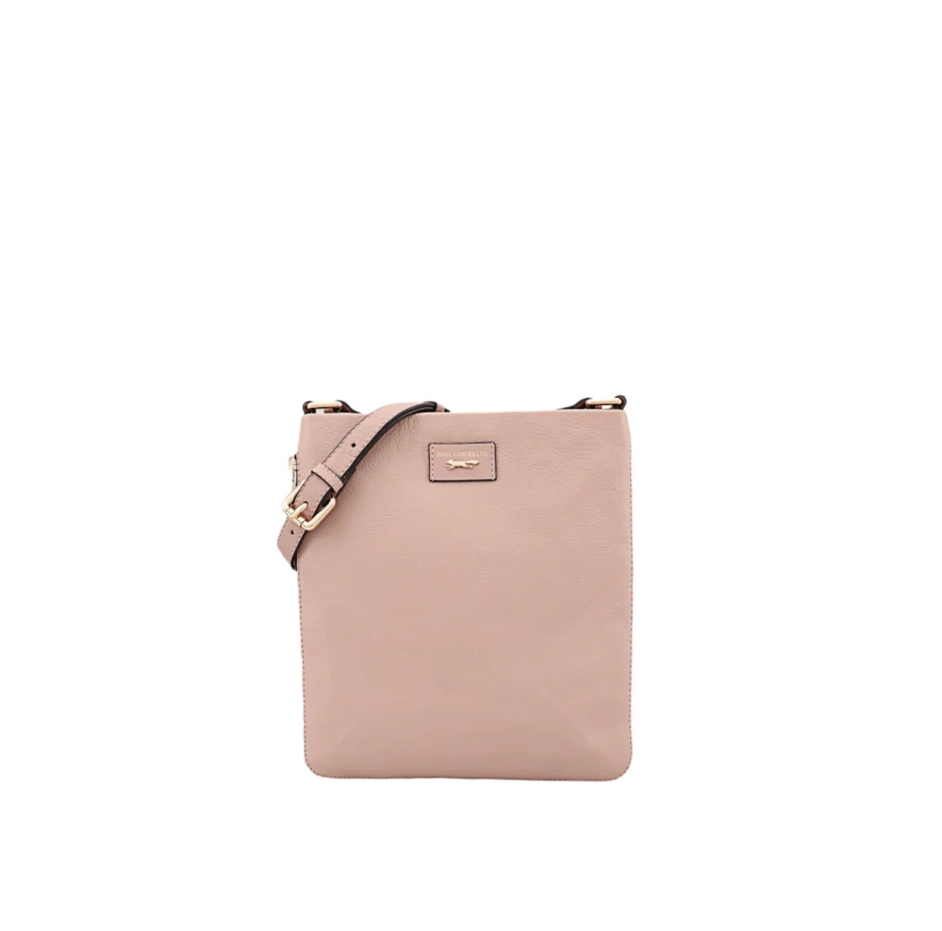 Paul Costelloe Paul Costelloe Rose Gold Leather Cross Body Bag