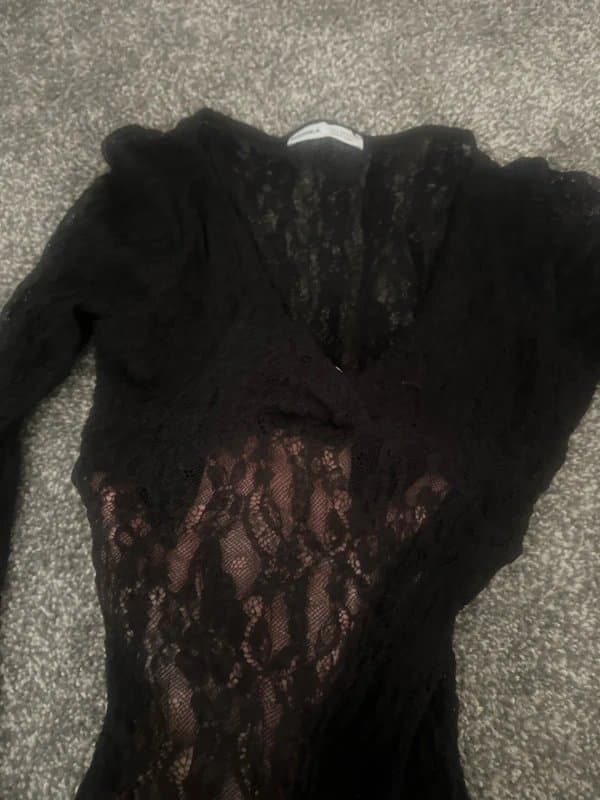 Bershka lace long sleeve body suit