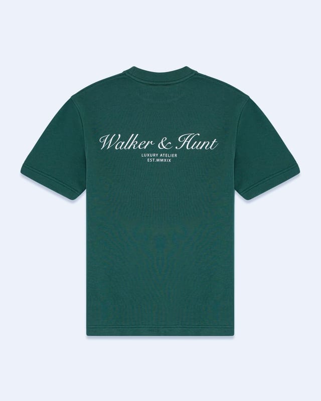 Walker & Hunt Walker & Hunt Men's Atelier' Tee in Dark Green - 3