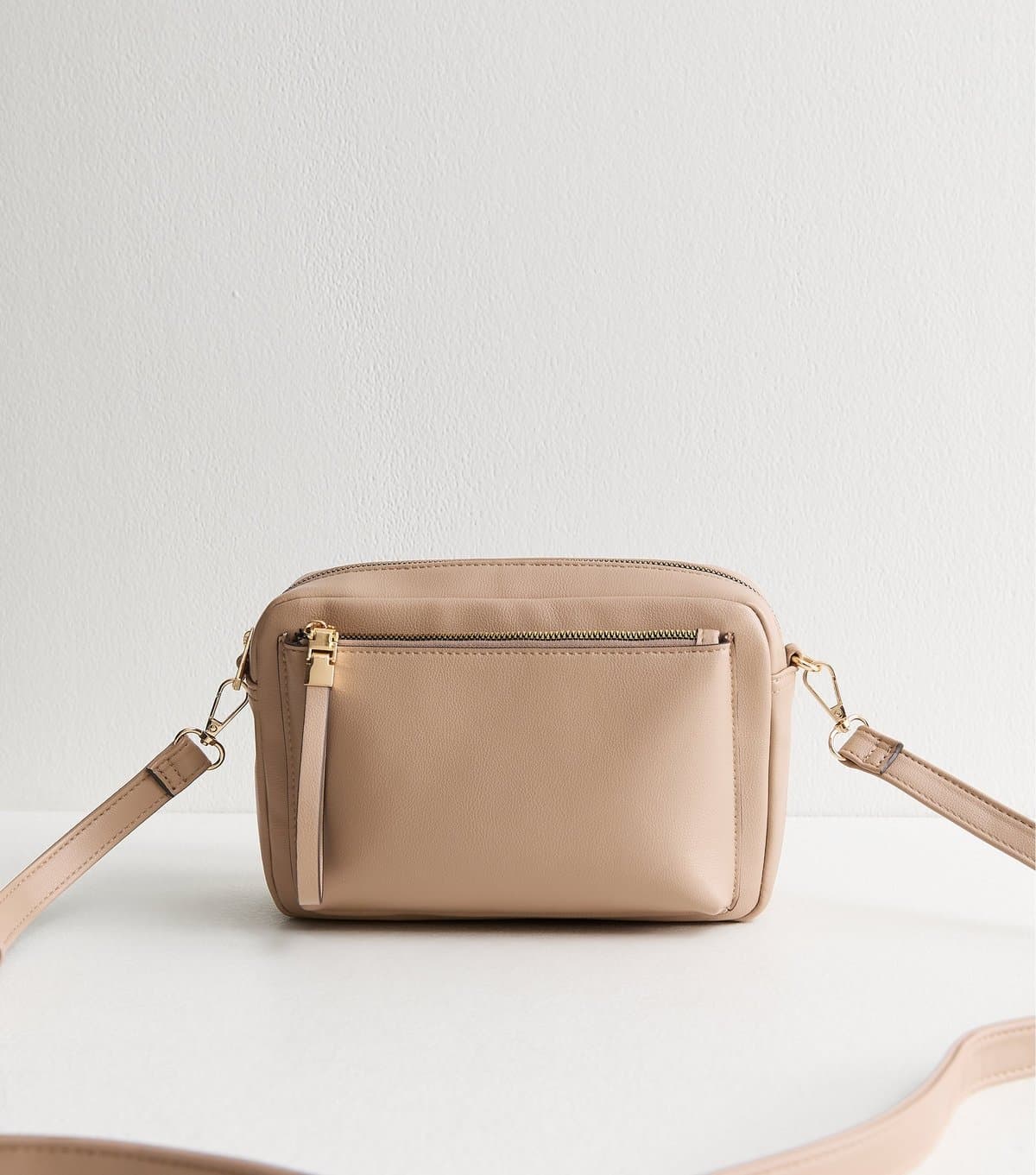 New Look New Look Mink Faux Leather Crossbody Bag