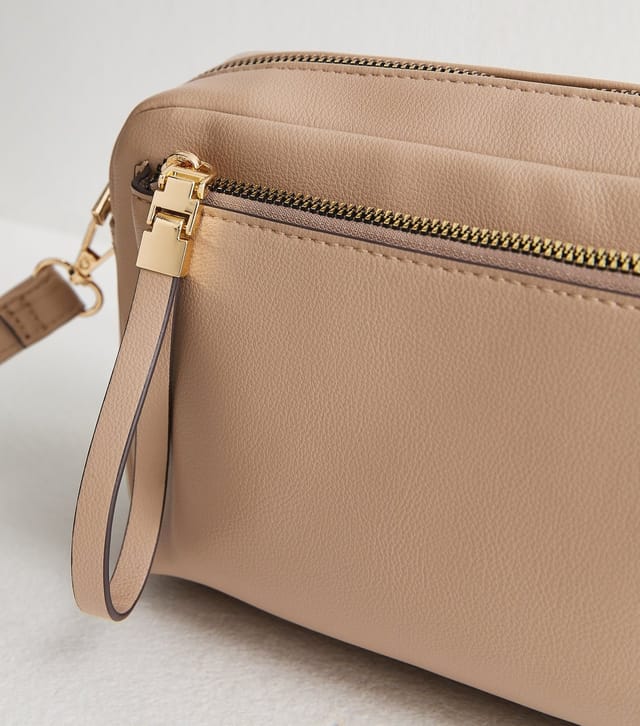 New Look Mink Faux Leather Crossbody Bag New Look - 3