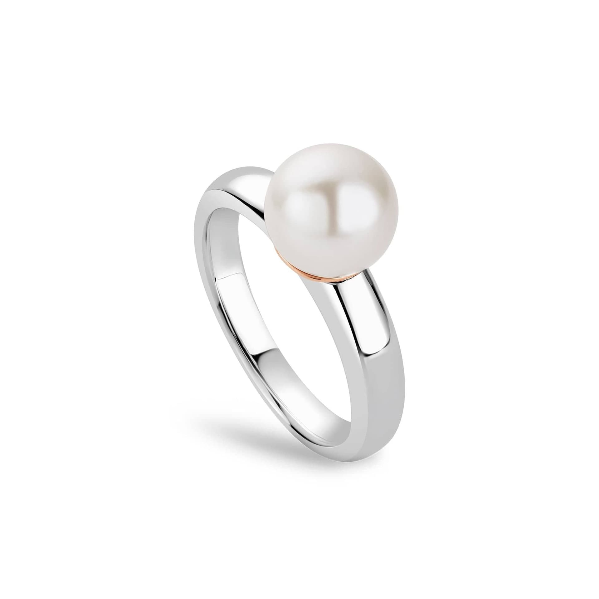Clogau Clogau Women's Nature's Wonder Sterling Silver Beachcomber Ring with Pearl in Metallics