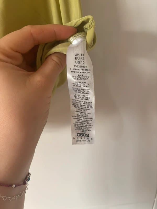 ASOS ASOS olive open back cowl halter neck