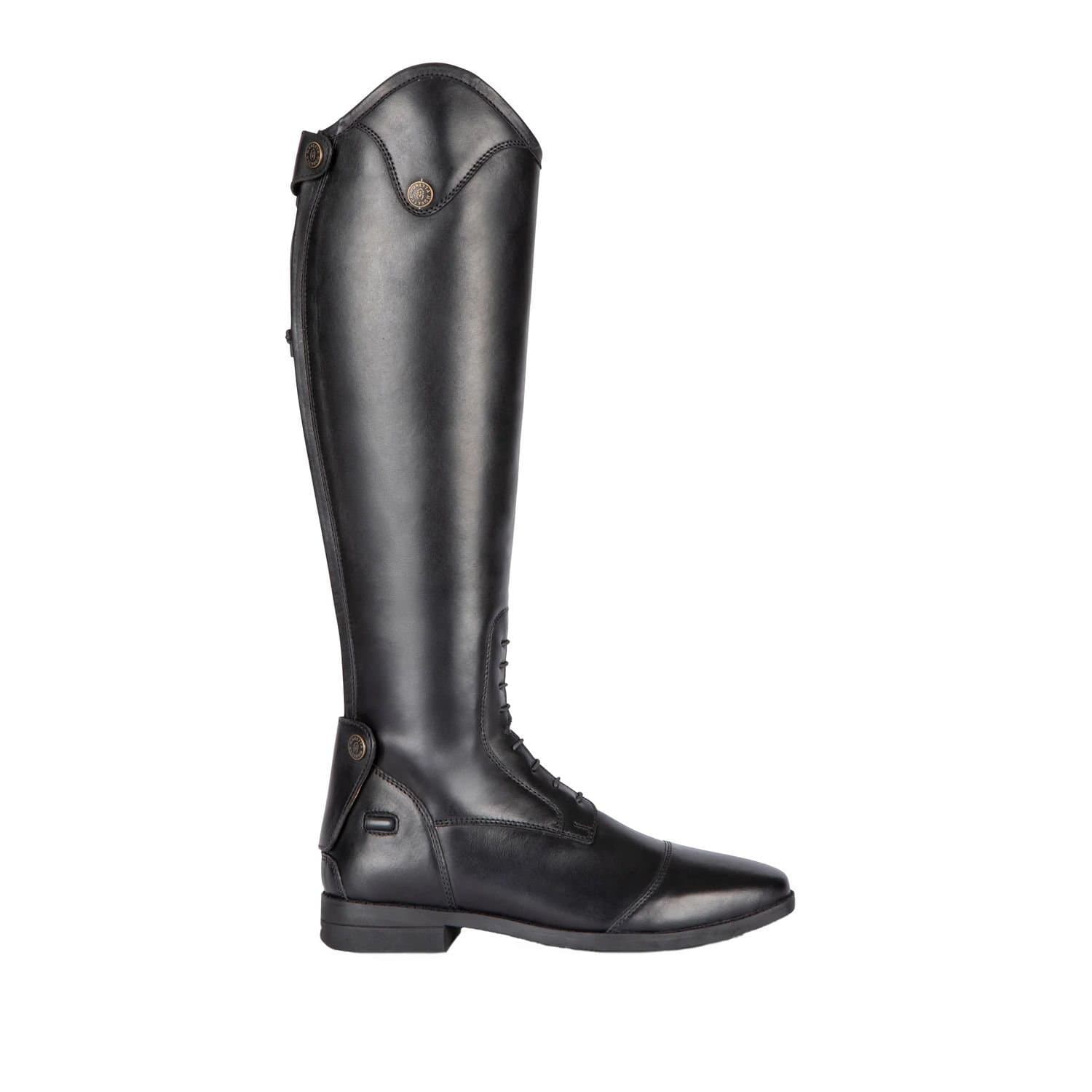 Moretta Moretta Men's Black Leather Long Riding Boots