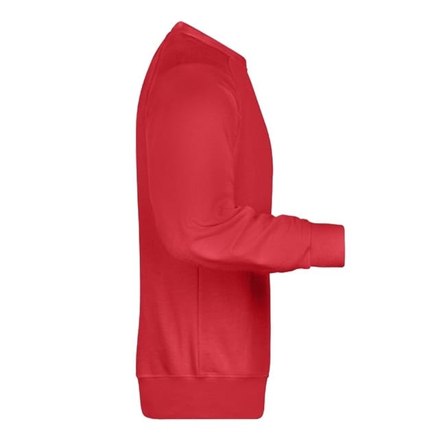 James and Nicholson James and Nicholson Men's Plain Sweatshirt in Red - 3