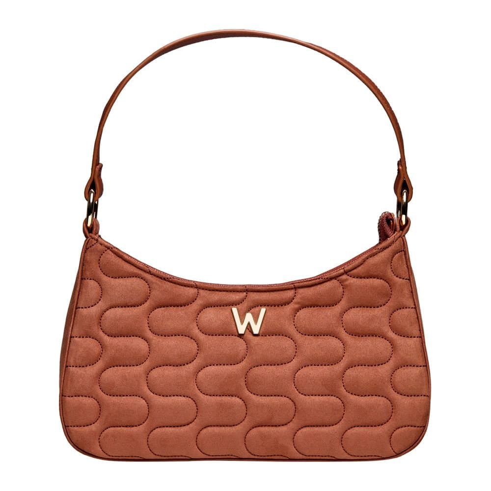 Wolf WOLF Women's Mimi Swirl Shoulder Bag with Scarf in Camel
