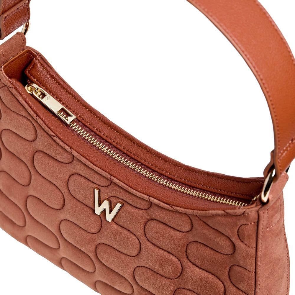 Wolf WOLF Women's Mimi Swirl Shoulder Bag with Scarf in Camel - 4